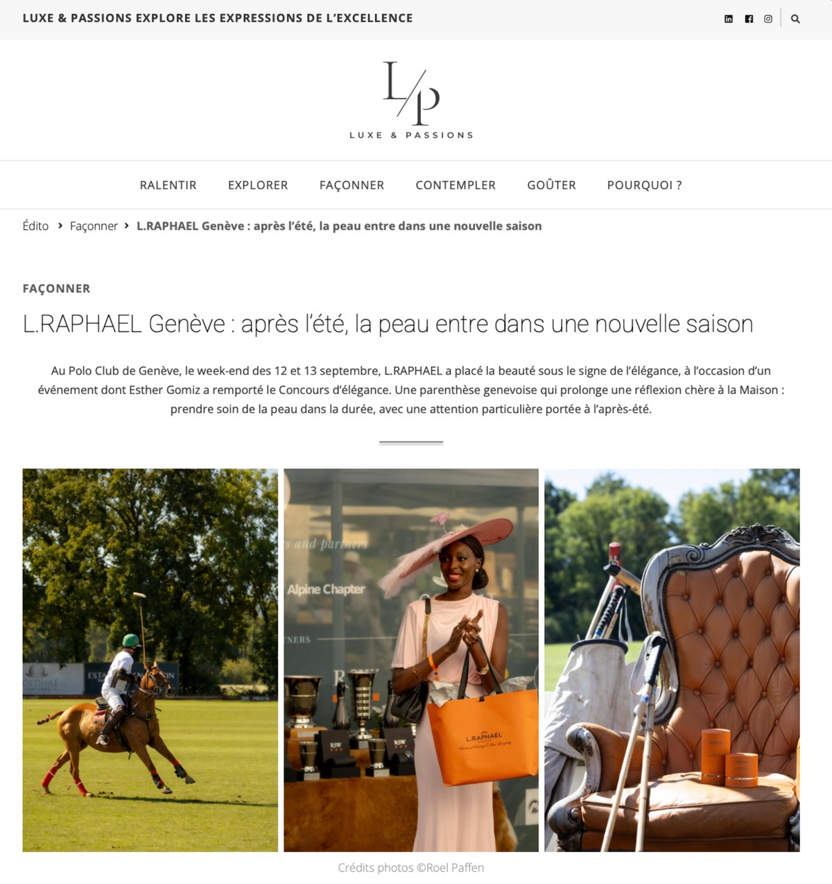 Luxe & Passions - Article - Geneva Polo