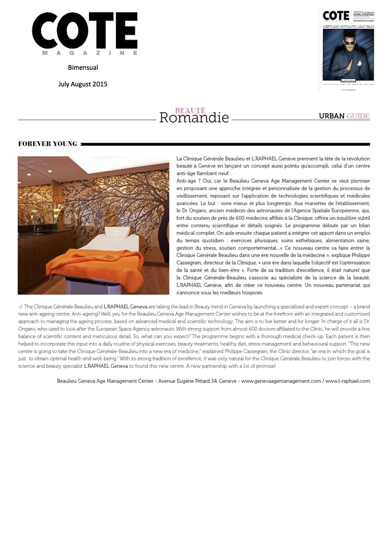 Cote Magazine - July/Aug 2015