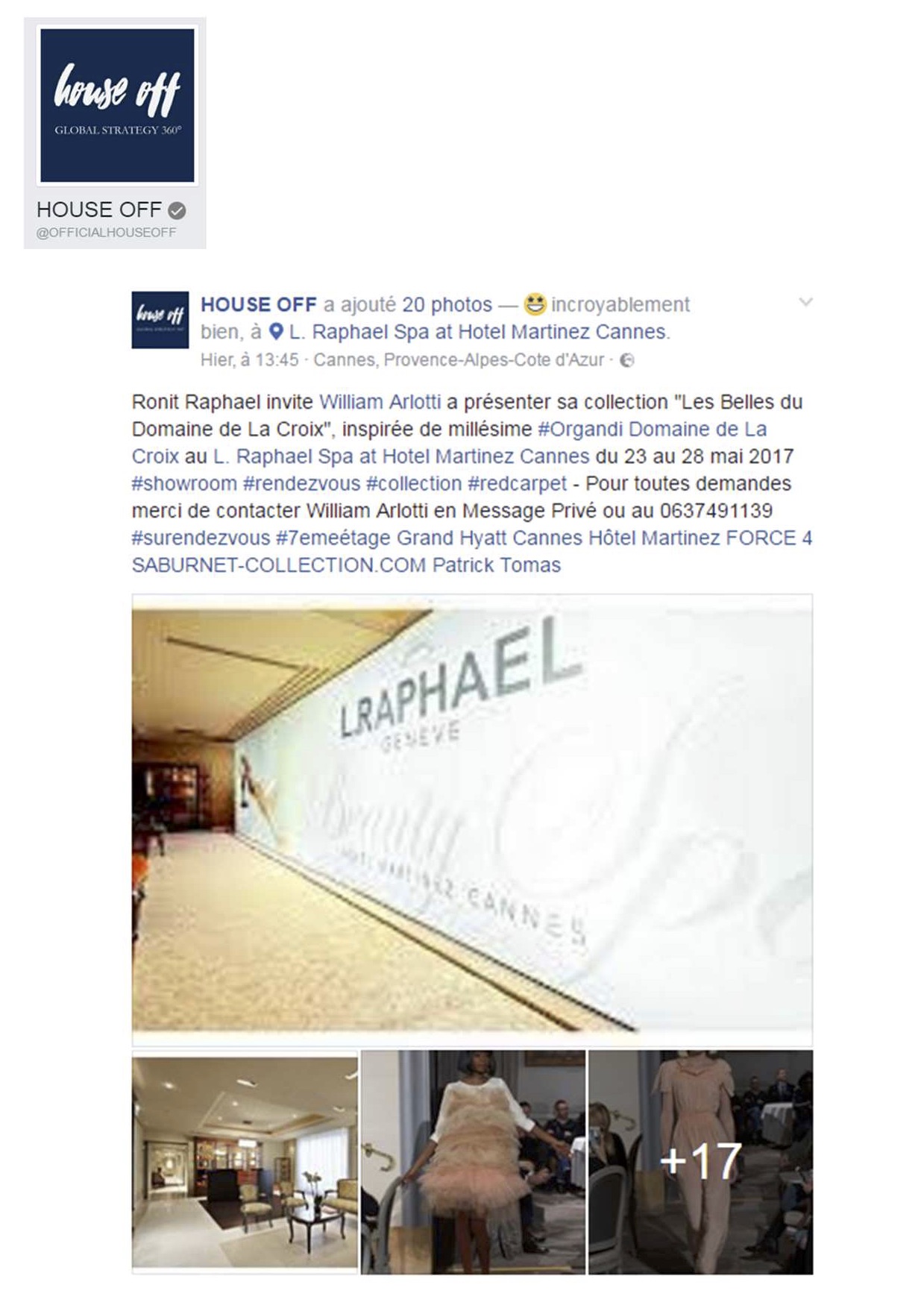 Facebook House Off - Mai 2017