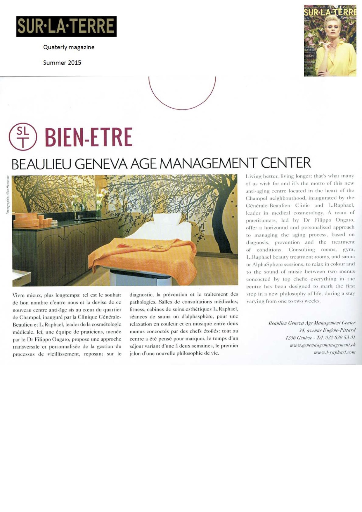 Genève sur la Terre - Summer 2015