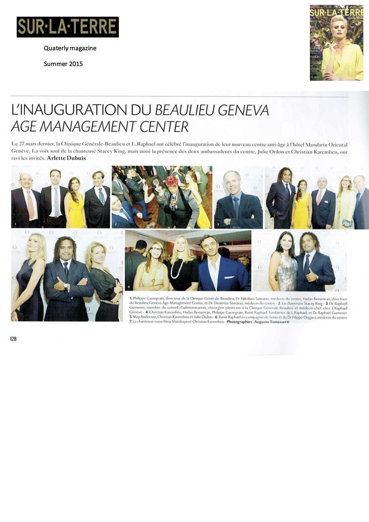 Genève sur la Terre - Été 2015