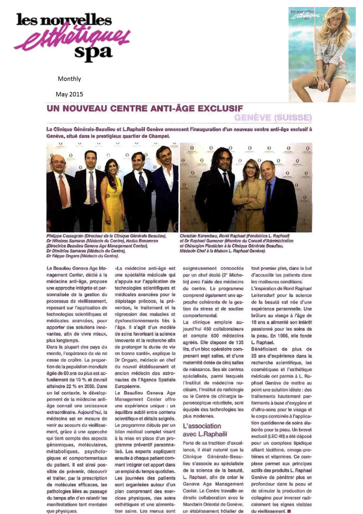 Les Nouvelles Esthétiques - Mai 2015