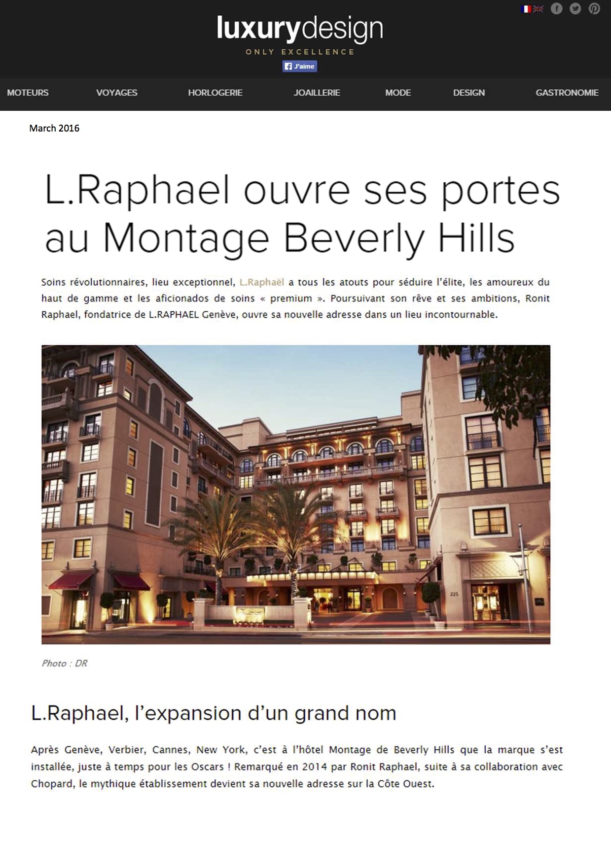 Luxury Design - Mars 2016