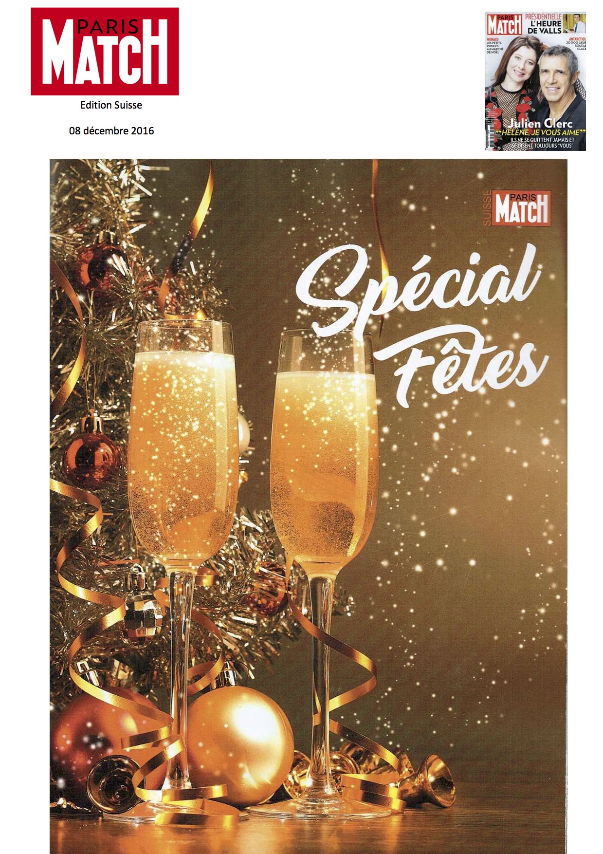 Paris Match - Décembre 2016