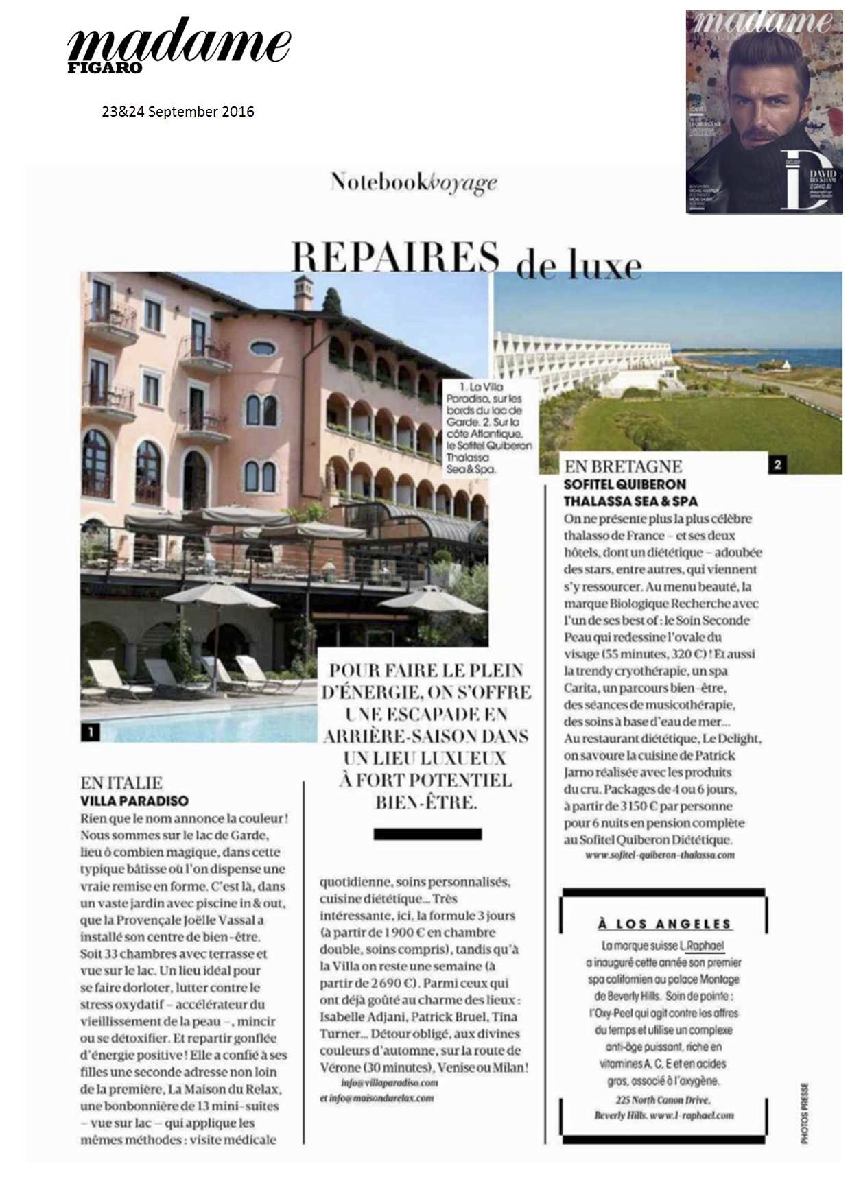 Madame Figaro - Septembre 2016