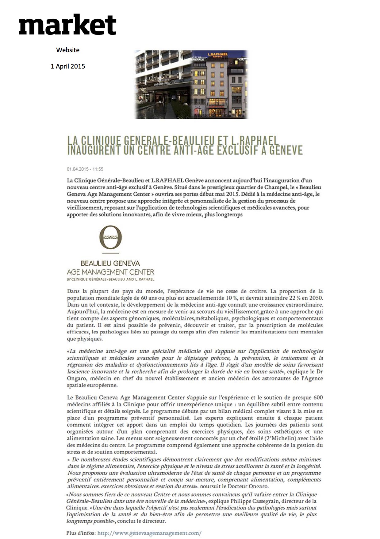 Market - Avril 2015