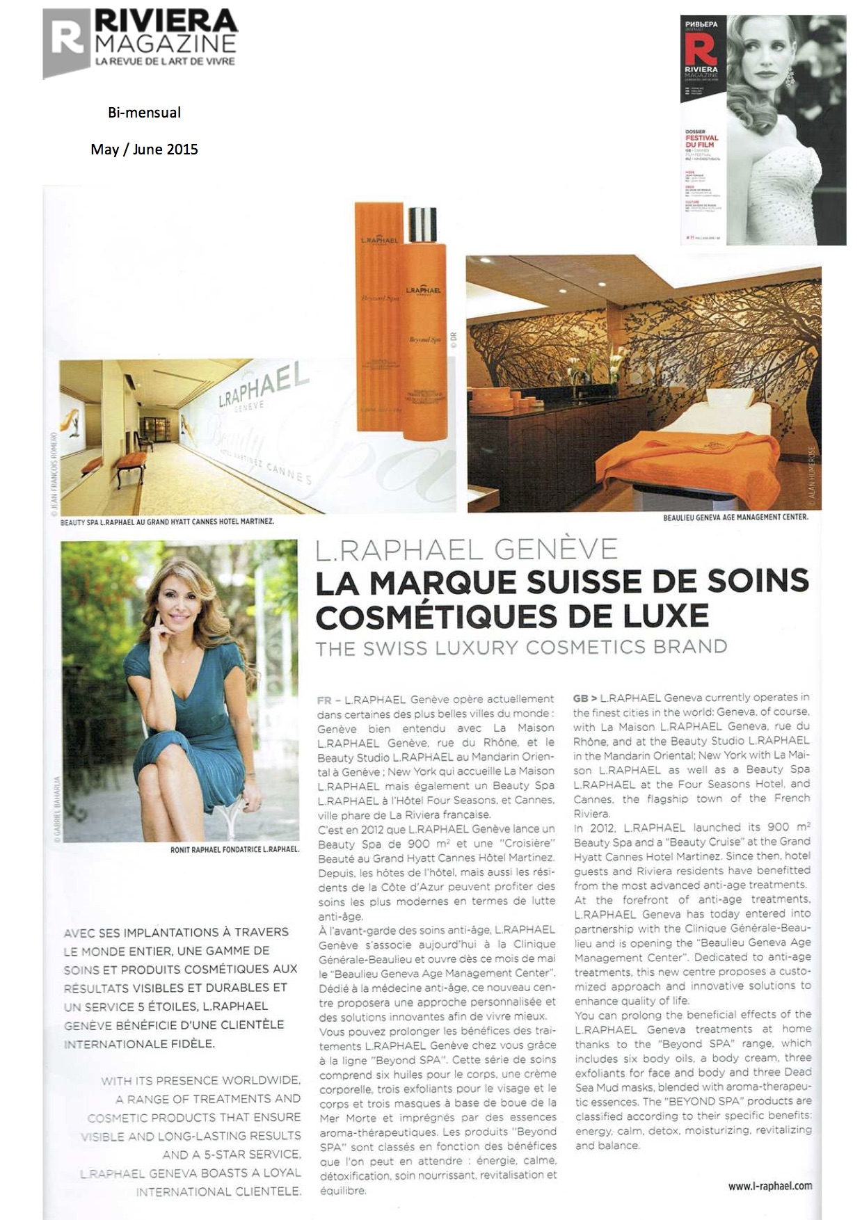 Riviera Magazine - May/June 2015