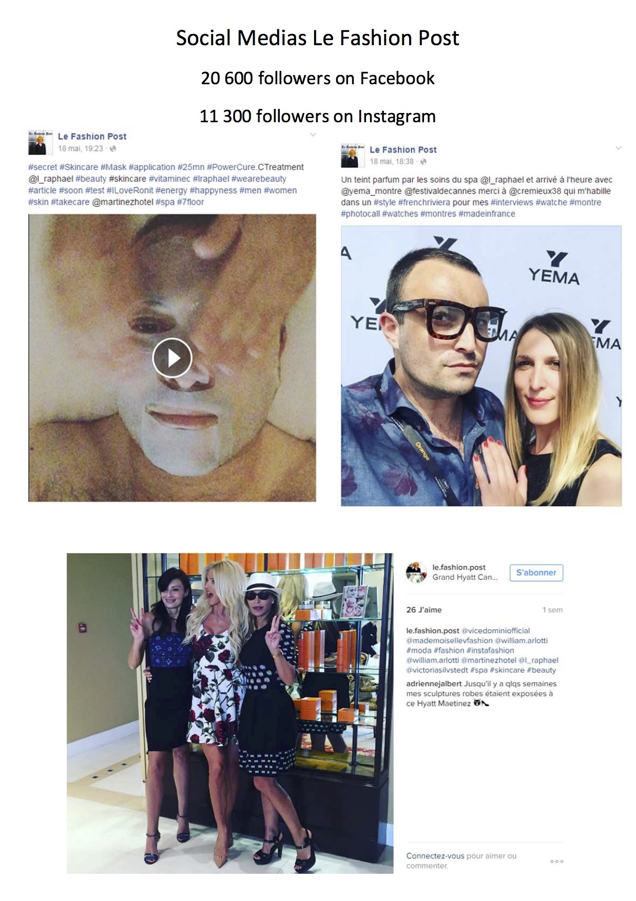 Social Media Le Fashion Post - Mai 2016